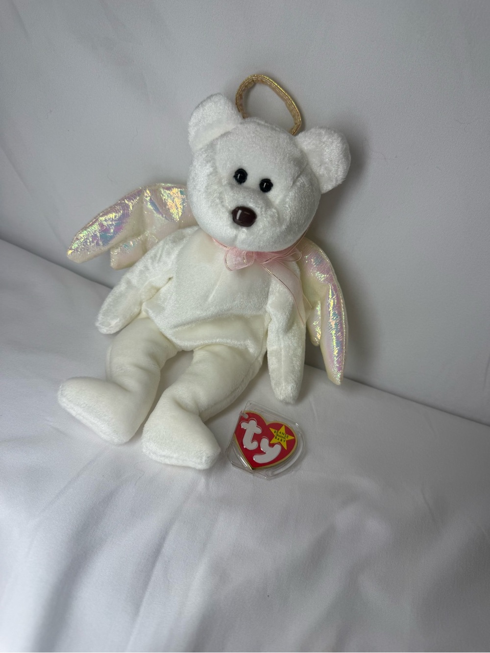 Ty White Halo Beanie Baby